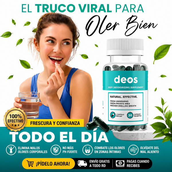 DEOS / DESODORANTE INTERNO / SUPLEMENTO CORPORAL, CONTROL DE OLOR