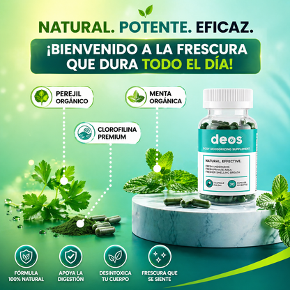 DEOS / DESODORANTE INTERNO / SUPLEMENTO CORPORAL, CONTROL DE OLOR