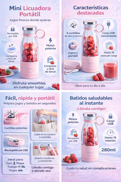 LICUADORA PORTATIL MINI JUICE